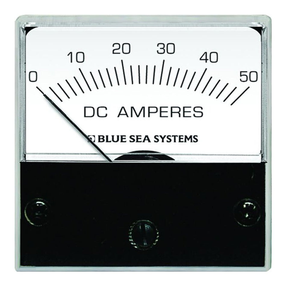 Blue Sea 8041 DC Analog Micro Ammeter - 2" Face, 0 - 50 Amperes DC - Get Tight Gear