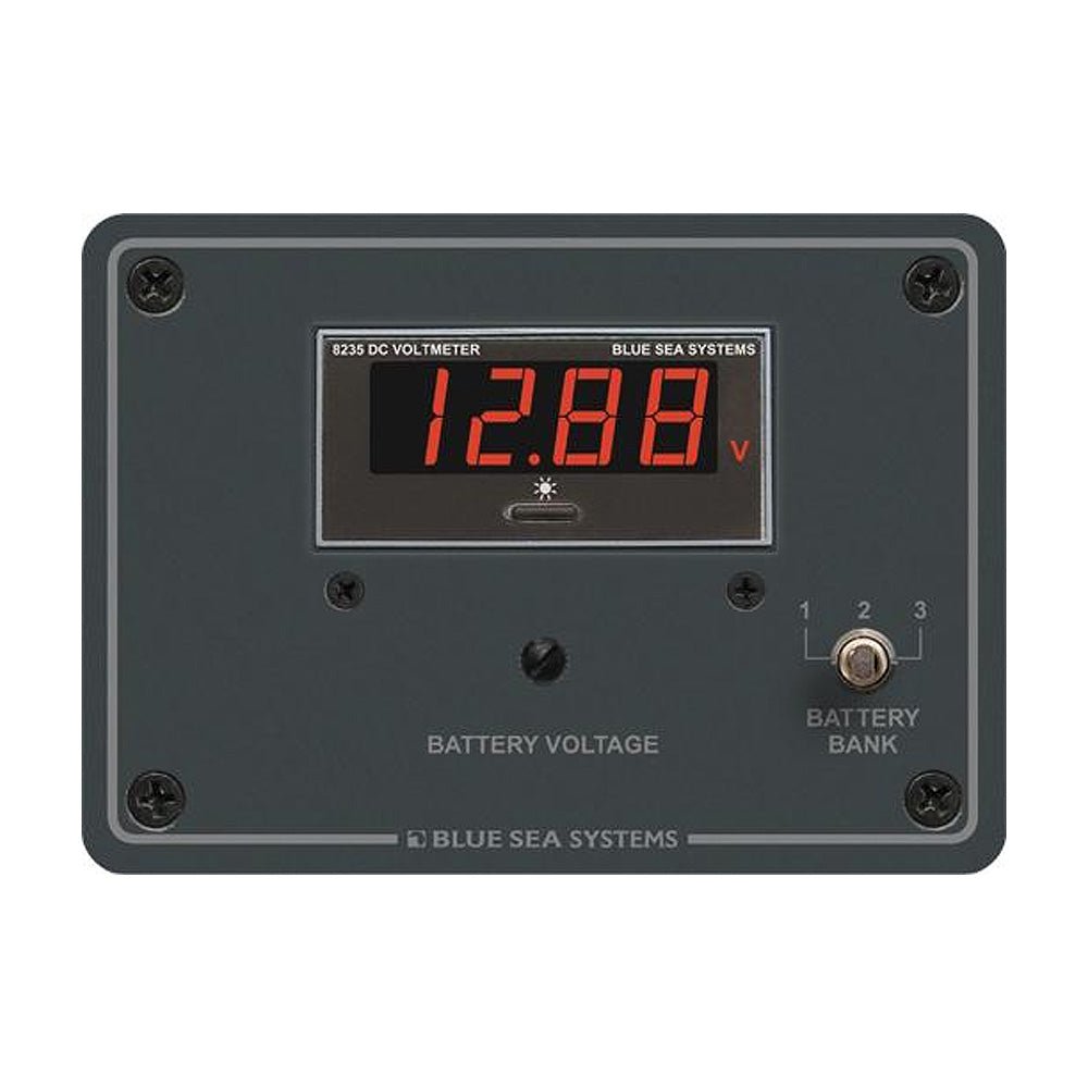Blue Sea 8051 DC Digital Voltmeter Panel - Get Tight Gear