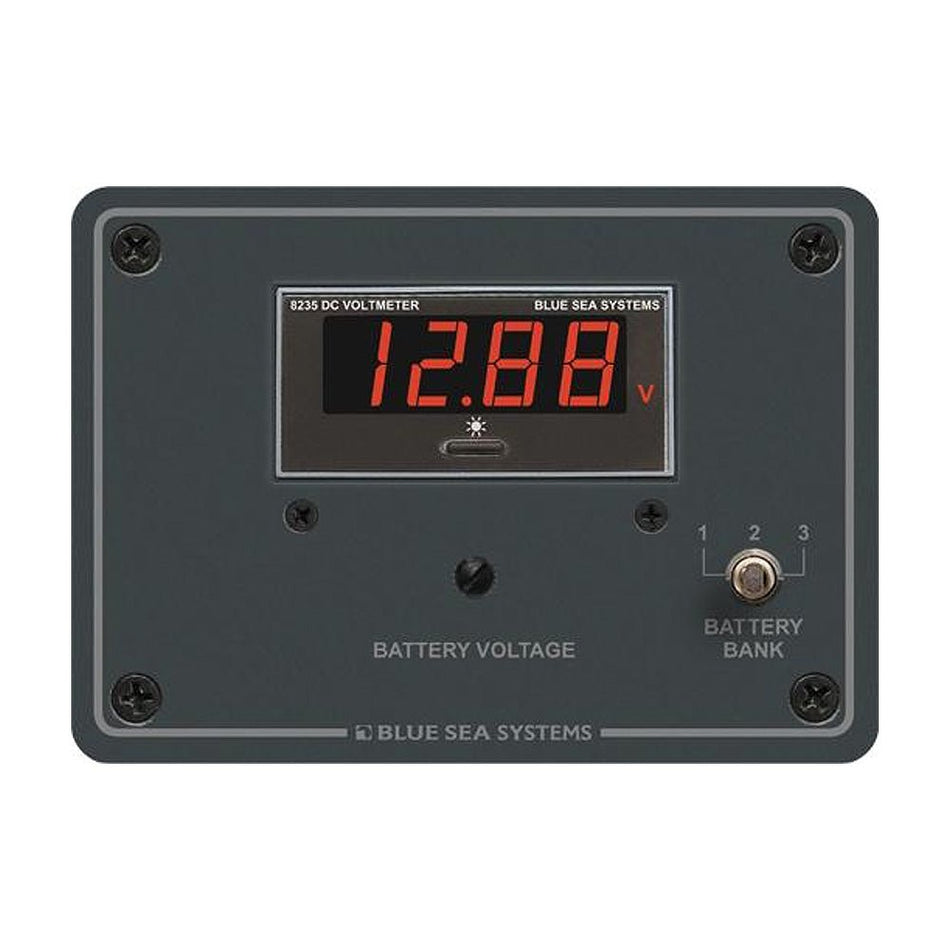 Blue Sea 8051 DC Digital Voltmeter Panel - Get Tight Gear