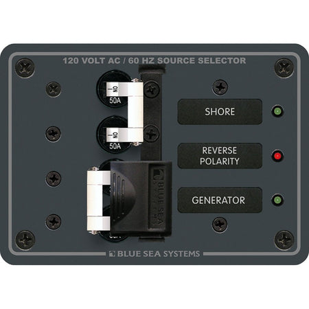 Blue Sea 8061 AC Toggle Source Selector 120V AC - 50AMP - Get Tight Gear
