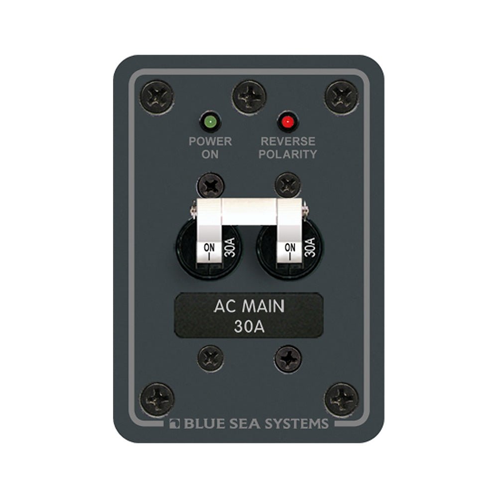 Blue Sea 8077 AC Main Only Toggle Circuit Breaker Panel - Get Tight Gear