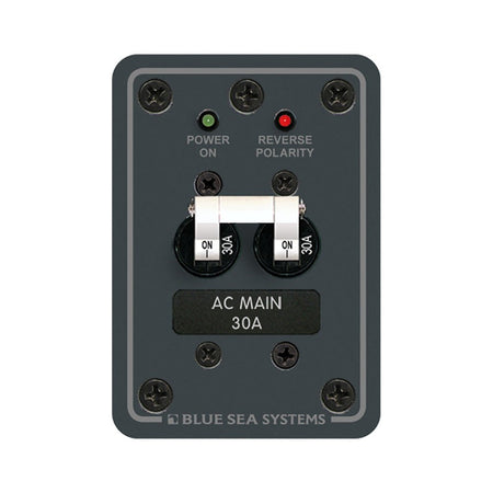 Blue Sea 8077 AC Main Only Toggle Circuit Breaker Panel - Get Tight Gear