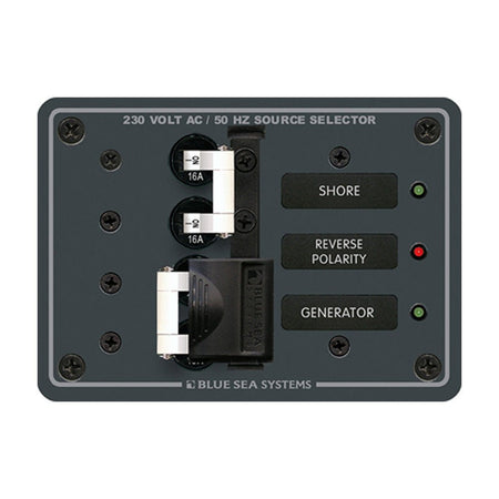 Blue Sea 8132 AC Toggle Source Selector (230V) - 2 Sources - Get Tight Gear