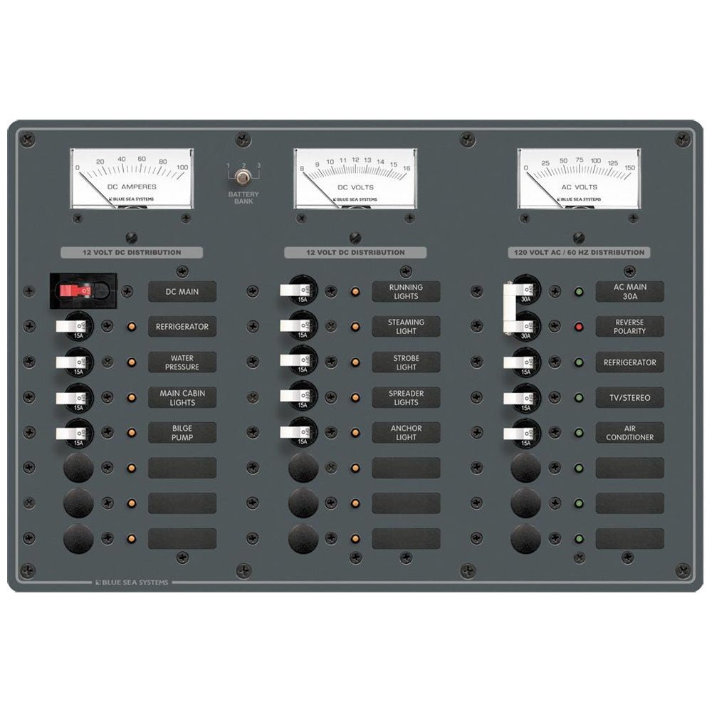Blue Sea 8184 AC Main + 6 Positions/DC Main +15 Positions - Get Tight Gear