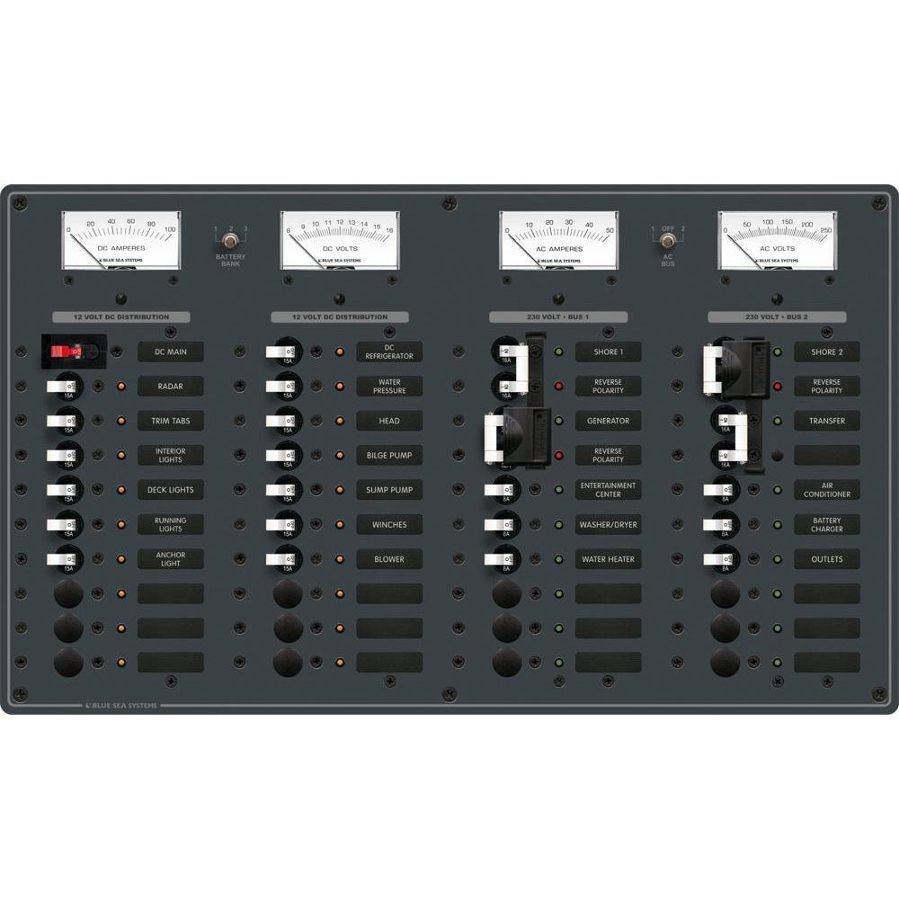 Blue Sea 8186 AC 2 Sources + 12 Positions/DC Main + 19 Positions - Get Tight Gear
