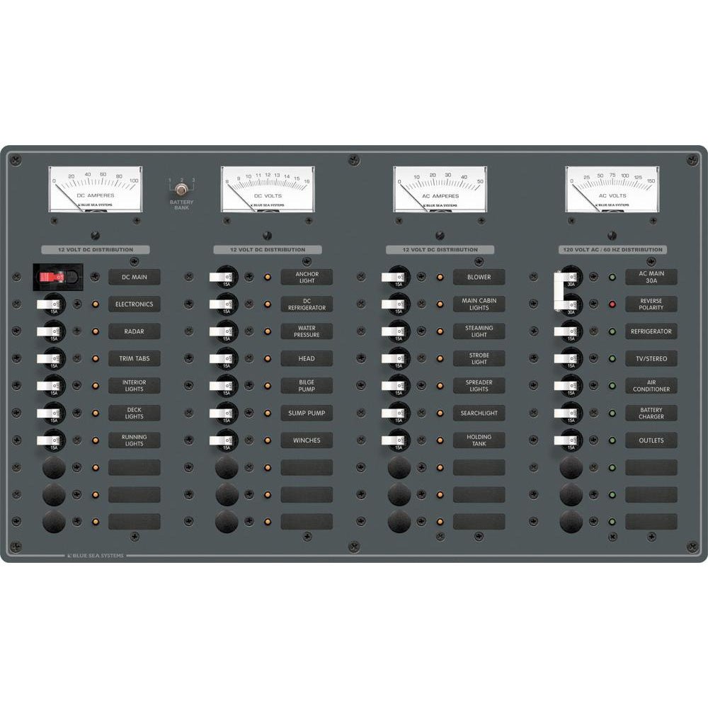 Blue Sea 8195 AC Main + 8 Positions / DC Main + 29 Positions - Get Tight Gear