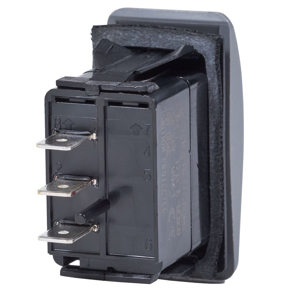 Blue Sea 8234 Water Resistant Contura III Switch - (ON) - OFF - (ON) - Grey - Get Tight Gear