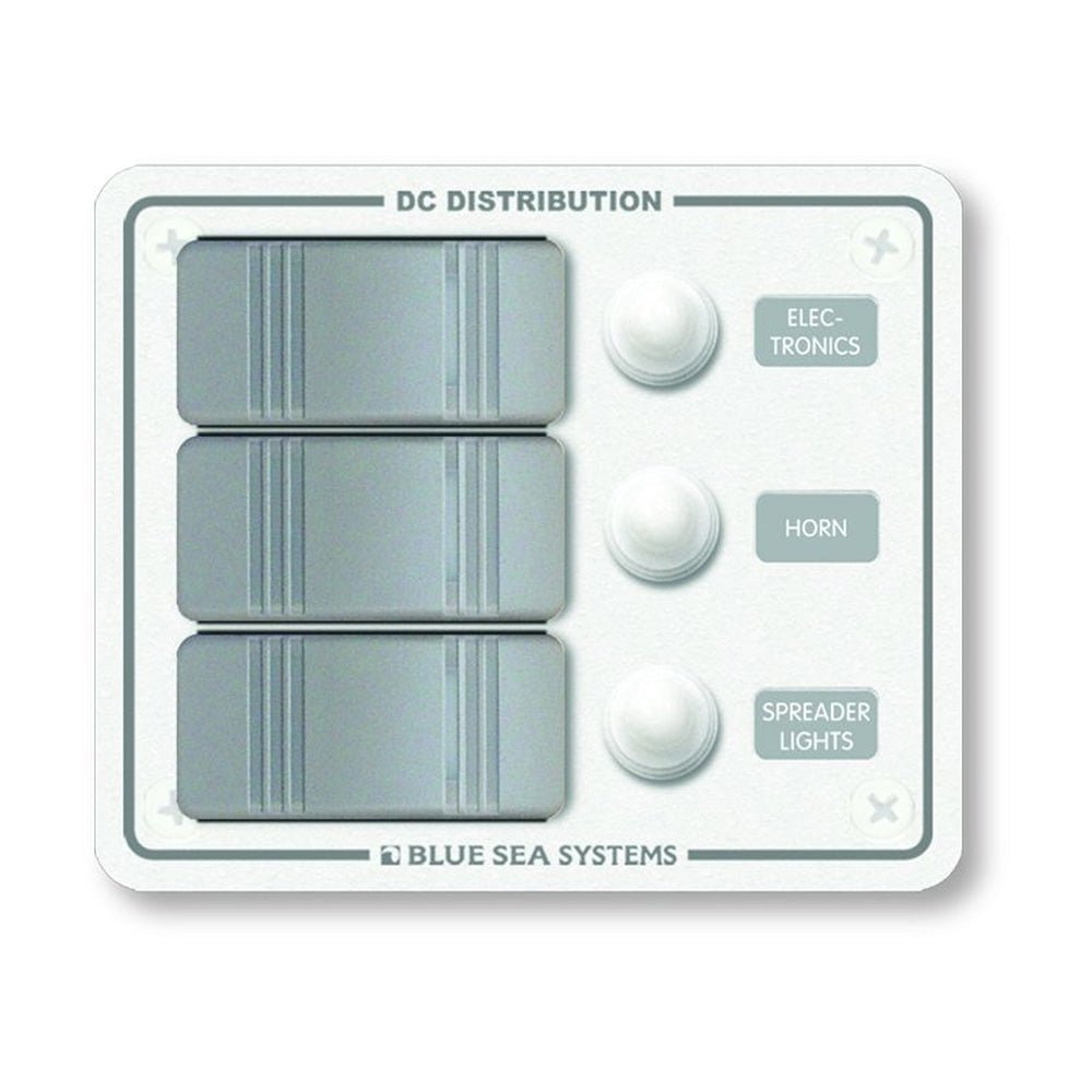 Blue Sea 8274 Water Resistant Panel - 3 Position - White - Vertical Mount - Get Tight Gear