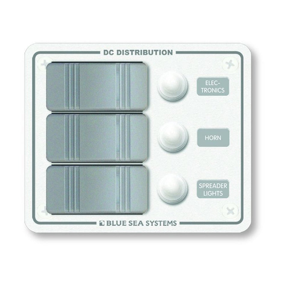 Blue Sea 8274 Water Resistant Panel - 3 Position - White - Vertical Mount - Get Tight Gear