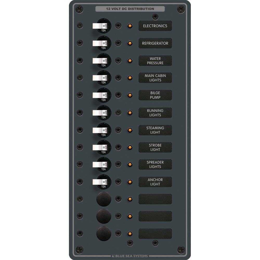 Blue Sea 8376 Panel DC 13 Position Vertical - Get Tight Gear