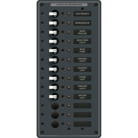 Blue Sea 8376 Panel DC 13 Position Vertical - Get Tight Gear