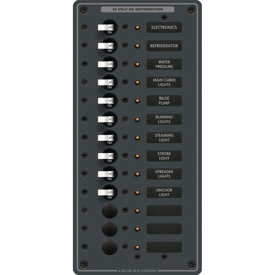 Blue Sea 8376 Panel DC 13 Position Vertical - Get Tight Gear