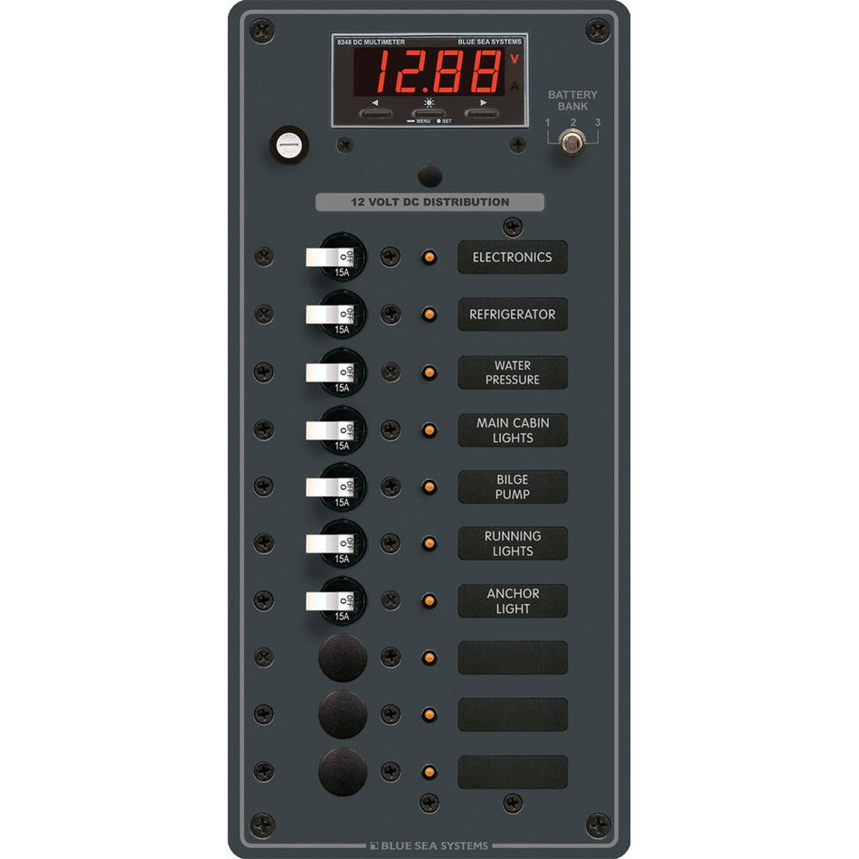 Blue Sea 8402 DC 10 Position w/Multi - Function Meter - Get Tight Gear