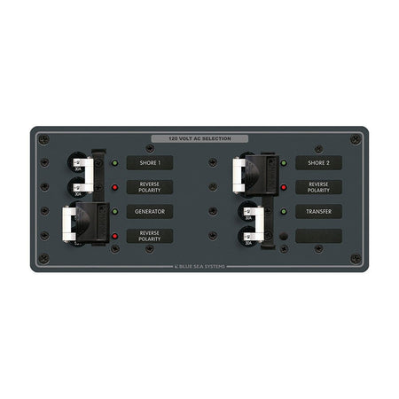 Blue Sea 8498 Breaker Panel - AC 3 Sources - White - Get Tight Gear