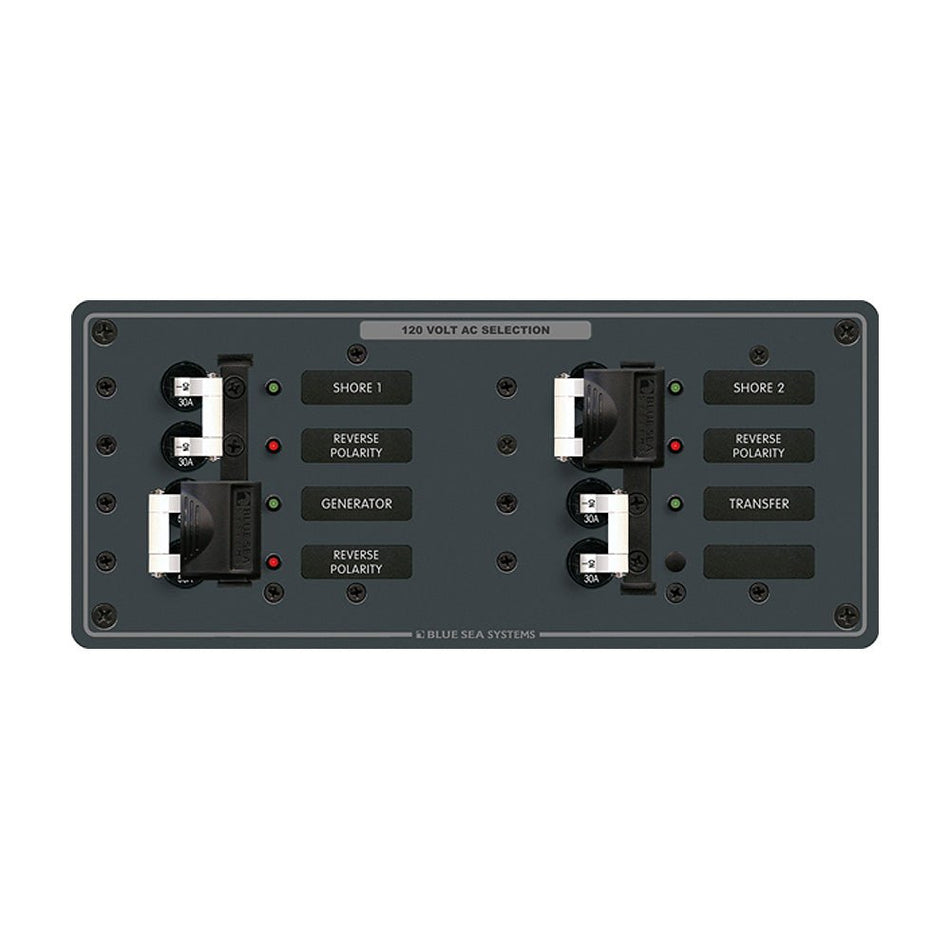 Blue Sea 8498 Breaker Panel - AC 3 Sources - White - Get Tight Gear