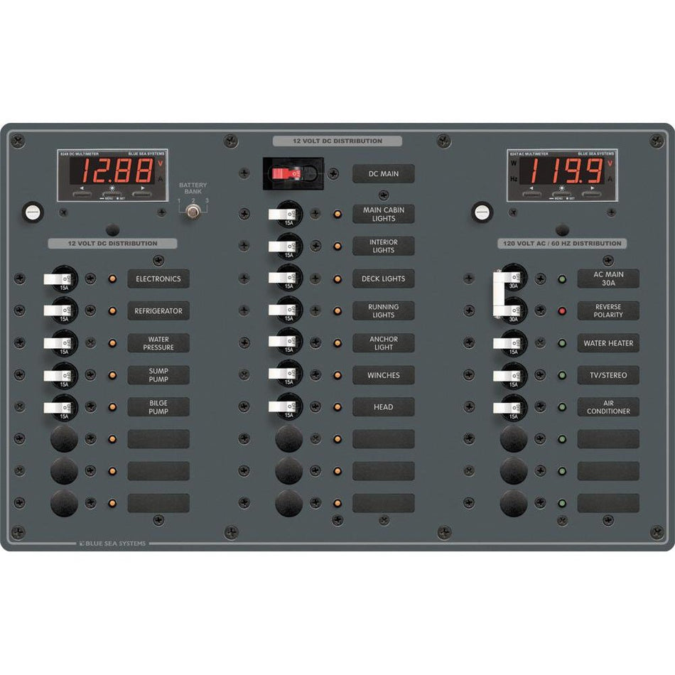 Blue Sea 8508 AC Main + 6 Positions / DC Main + 18 Positions - Get Tight Gear