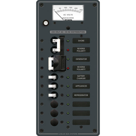 Blue Sea 8589 AC Toggle Source Selector (230V) - 2 Sources + 6 Positions - Get Tight Gear