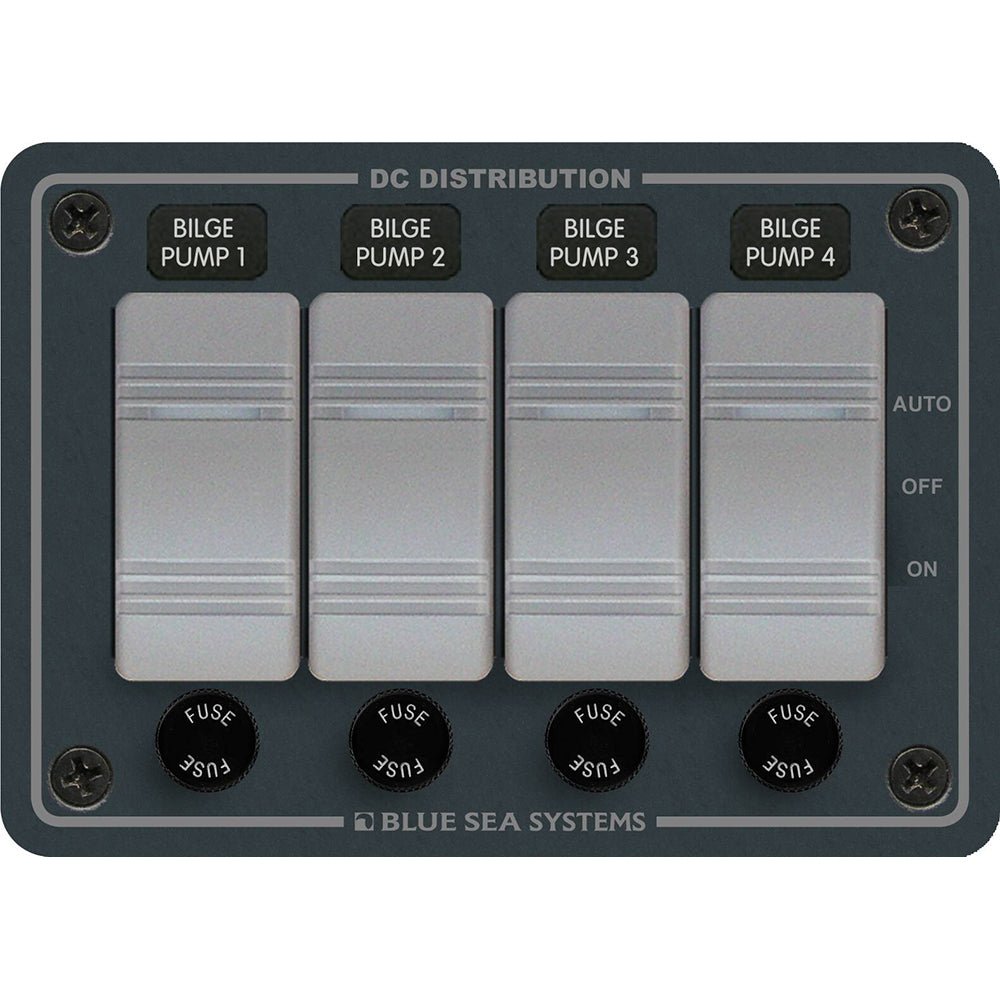 Blue Sea 8666 Contura 4 Bilge Pump Control Panel - Get Tight Gear