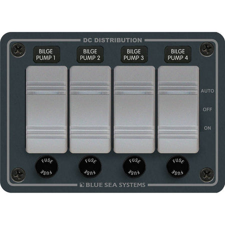Blue Sea 8666 Contura 4 Bilge Pump Control Panel - Get Tight Gear