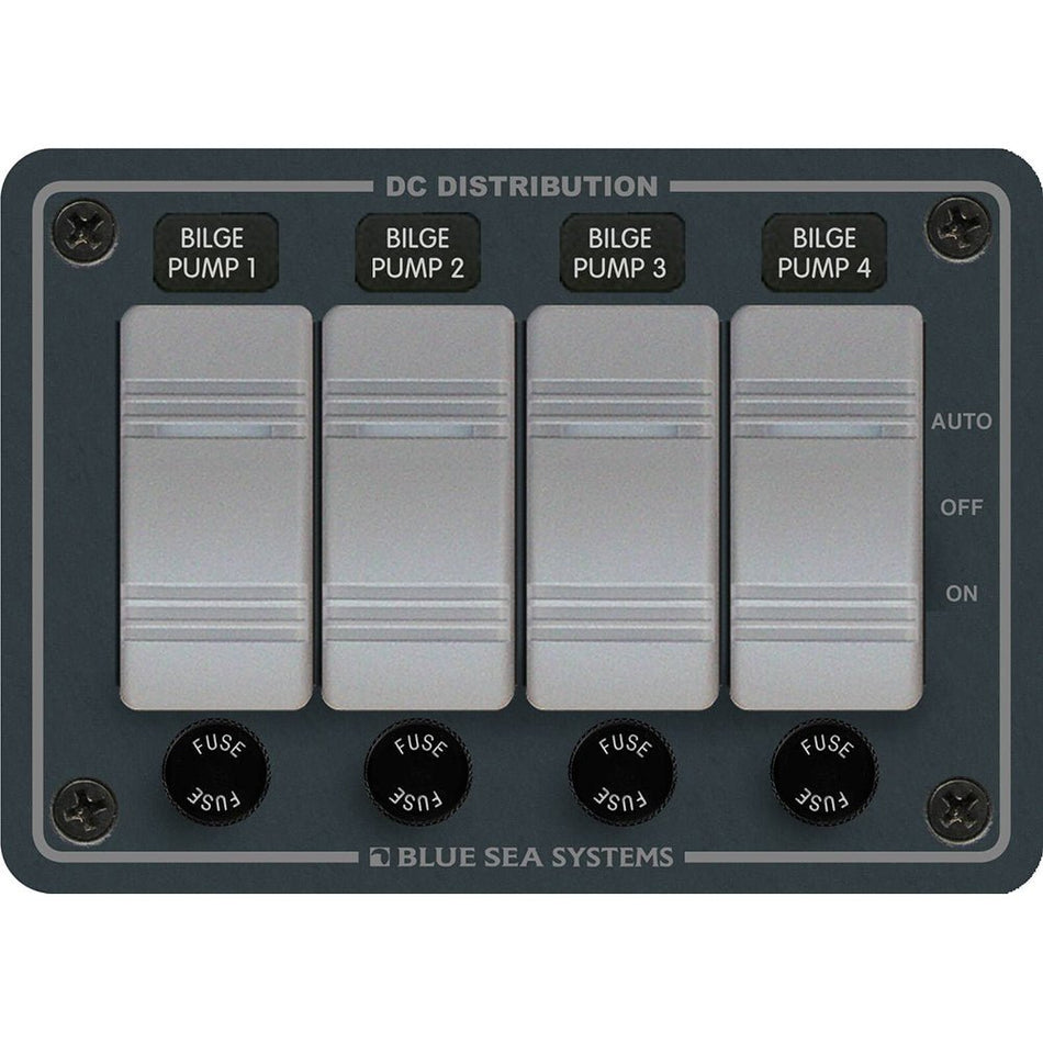 Blue Sea 8666 Contura 4 Bilge Pump Control Panel - Get Tight Gear