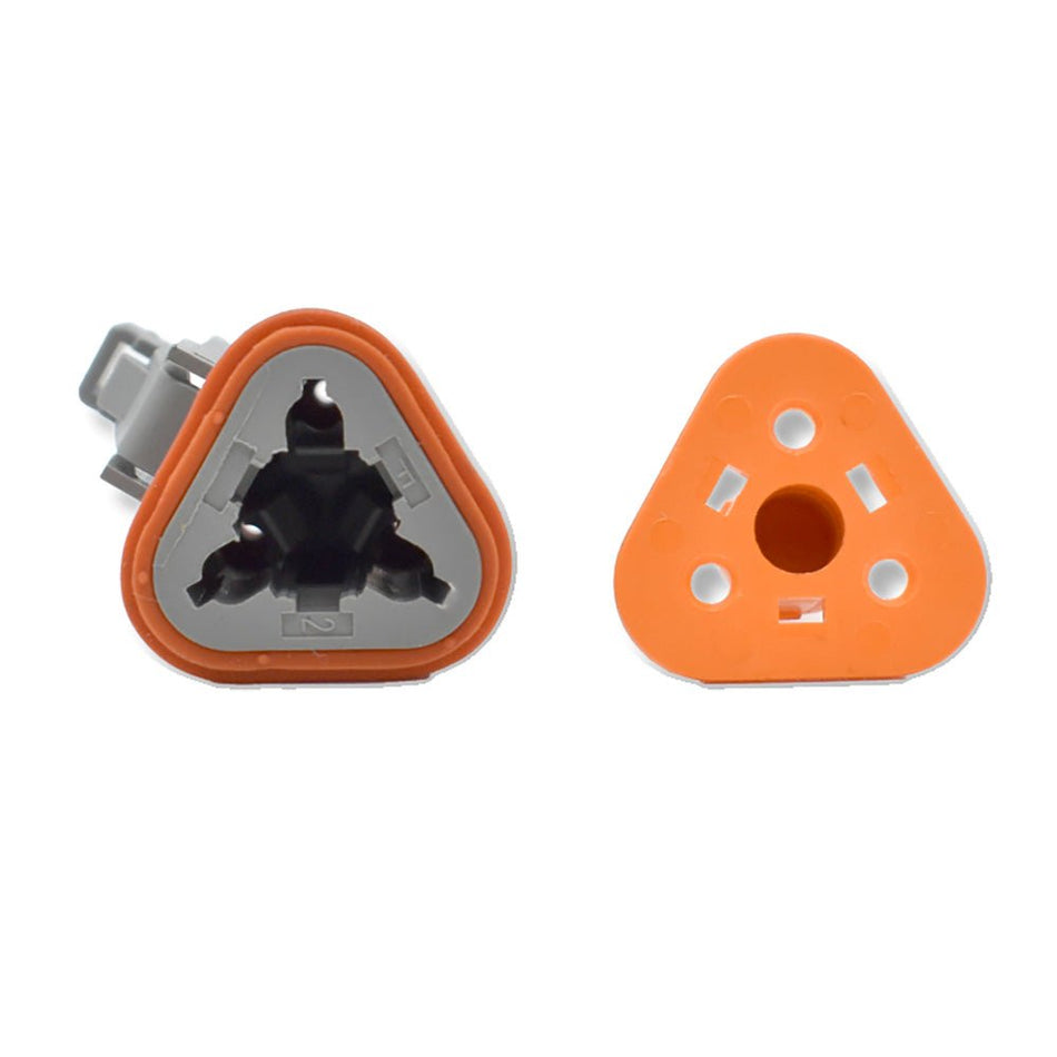 Bluewater 3 Position Female Deutsch Connector w/Wedge Lock - Get Tight Gear