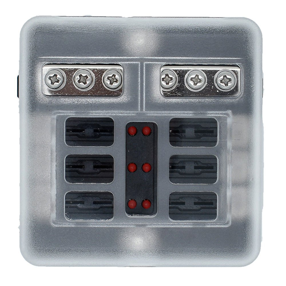 Bluewater 6 Position Fuse Block w/LEDs - Get Tight Gear