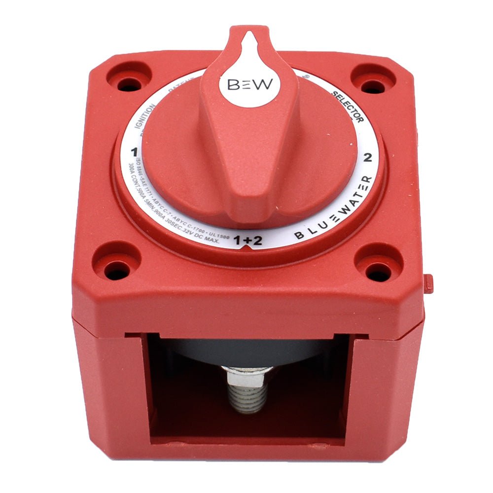 Bluewater Off/1/2/Both Battery Switch - Surface Mount - Red - Get Tight Gear