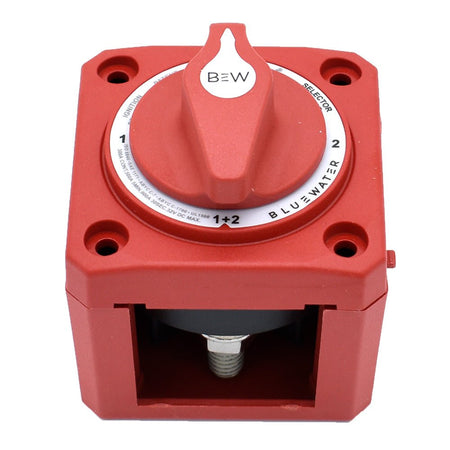 Bluewater Off/1/2/Both Battery Switch - Surface Mount - Red - Get Tight Gear