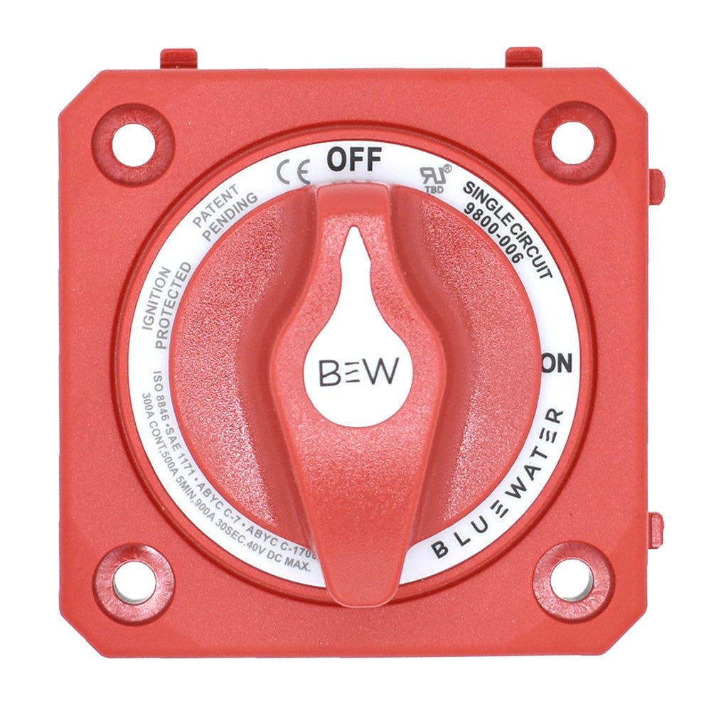 Bluewater On/Off Switch Battery Switch - Panel Mount - Red - Get Tight Gear