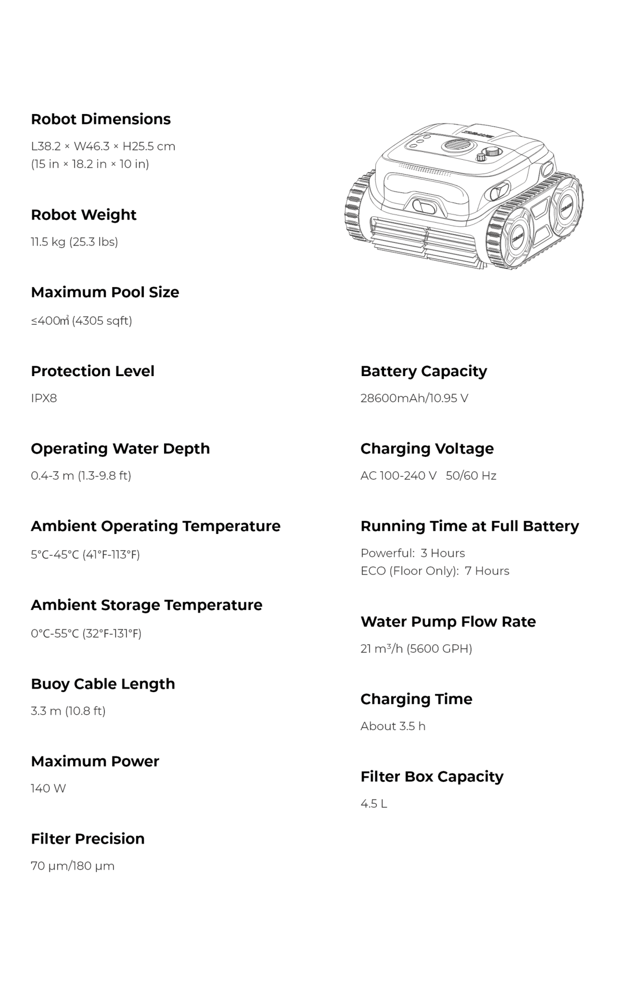 BN Pro Robotic Pool Cleaner - Get Tight Gear