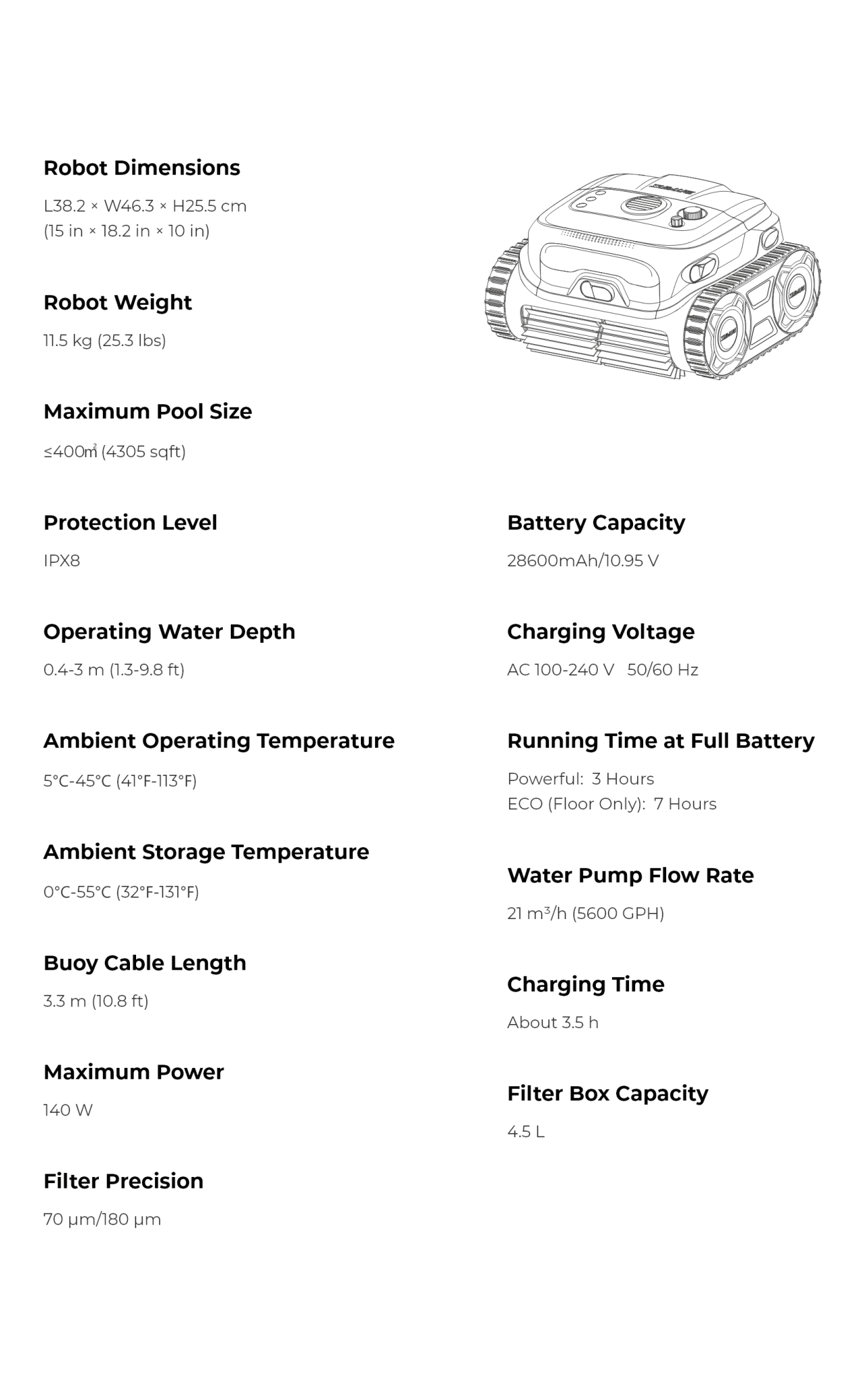 BN Pro Robotic Pool Cleaner - Get Tight Gear