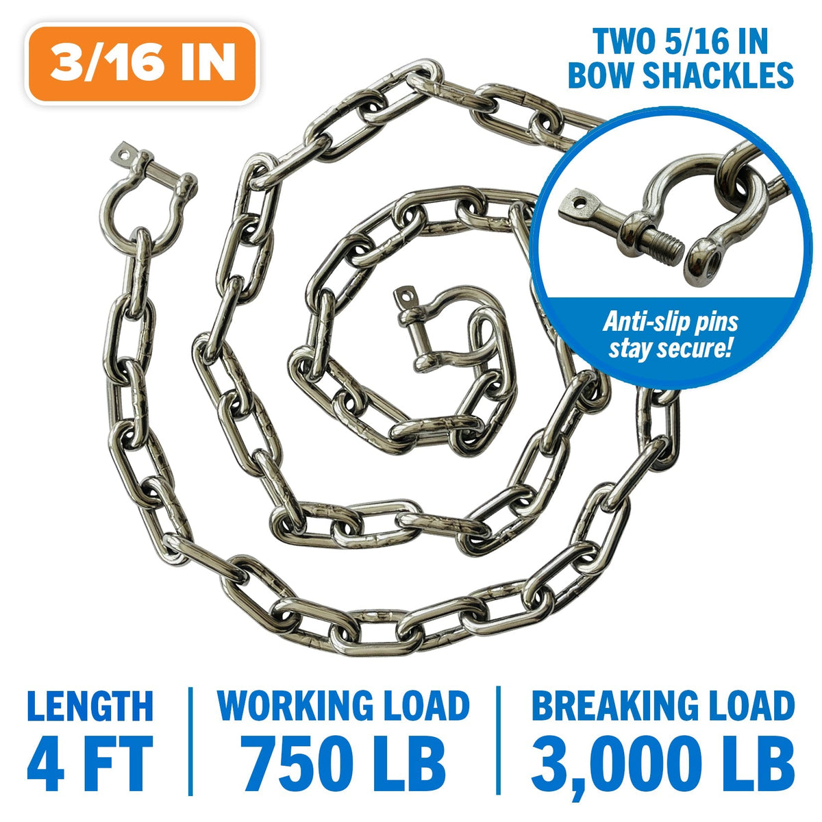 Boat Anchor Chain - Get Tight Gear