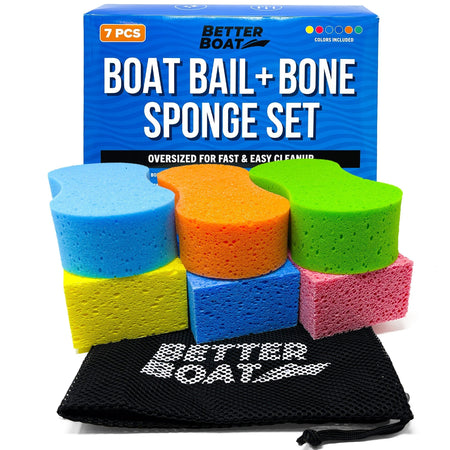 Boat Bail Sponge and Bone Sponges Set - Get Tight Gear