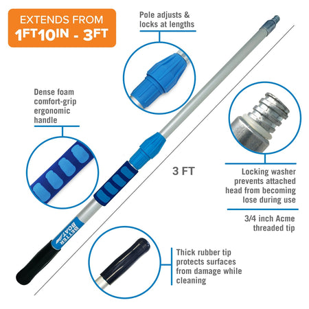 Boat Extension Rod for Mop and Brushes ( 3FT, 6FT and 9FT ) - Get Tight Gear