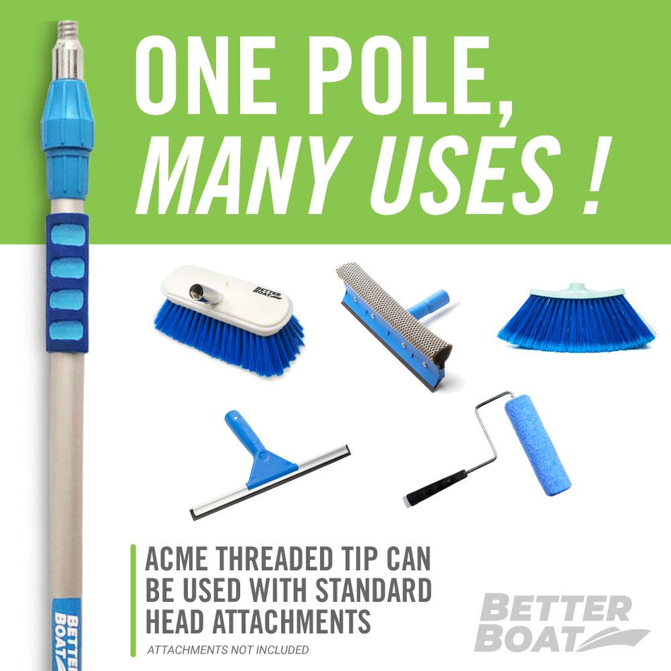 Boat Extension Rod for Mop and Brushes ( 3FT, 6FT and 9FT ) - Get Tight Gear