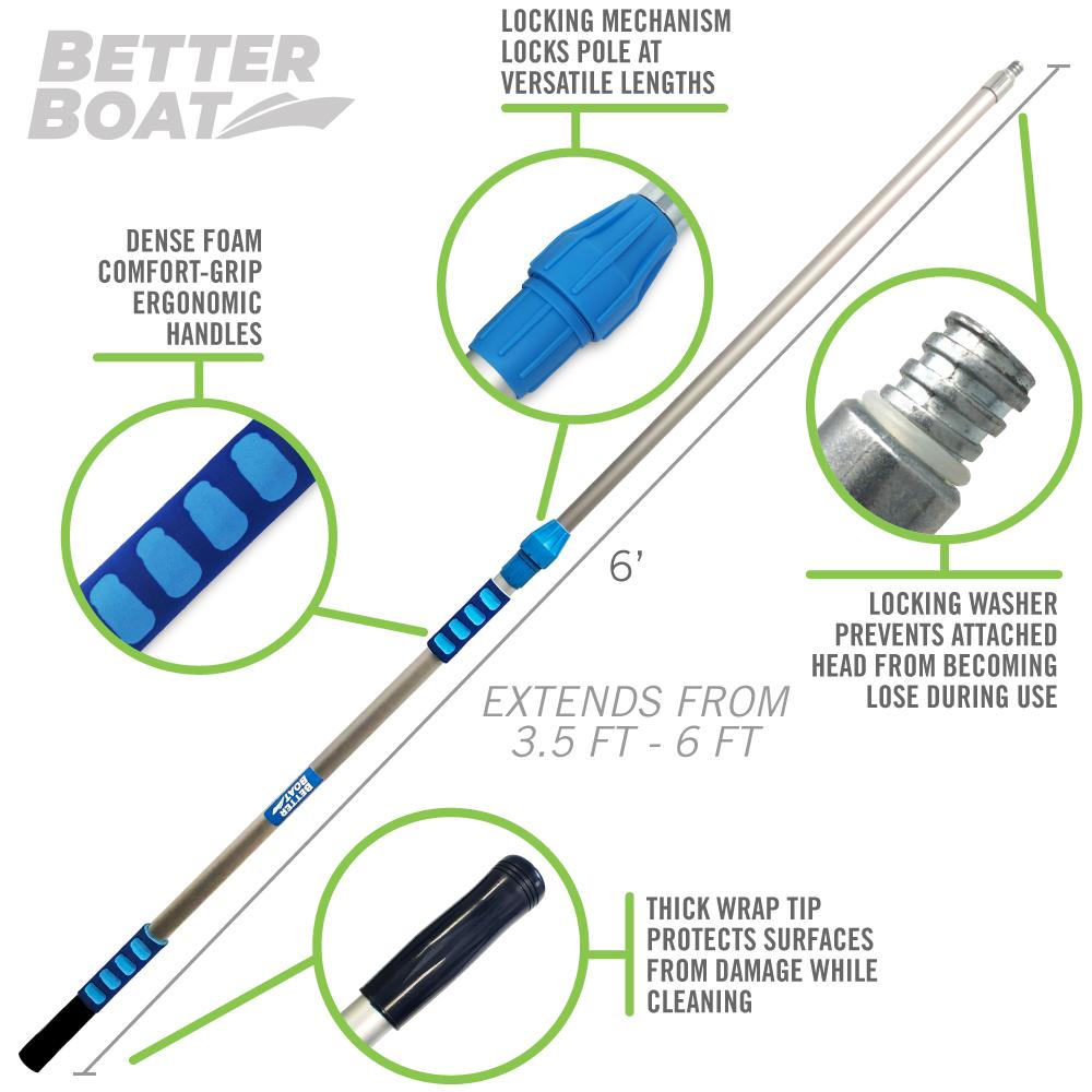Boat Extension Rod for Mop and Brushes ( 3FT, 6FT and 9FT ) - Get Tight Gear