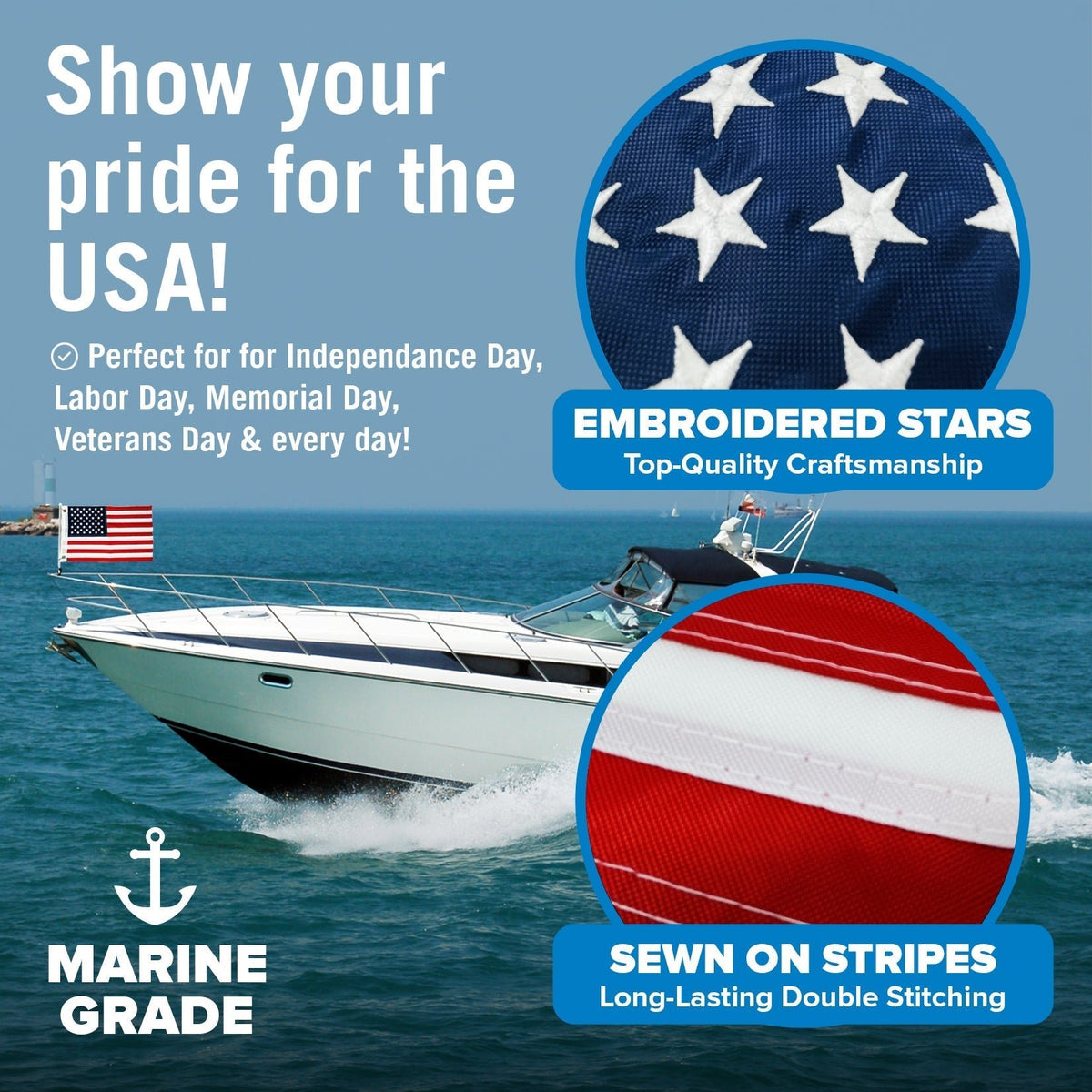 Boat Flag Set 12" x 18" - Get Tight Gear