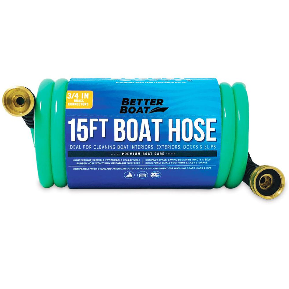 Boat Hose 15Ft, 25Ft and 50FT Self Coil Wash Down - Get Tight Gear