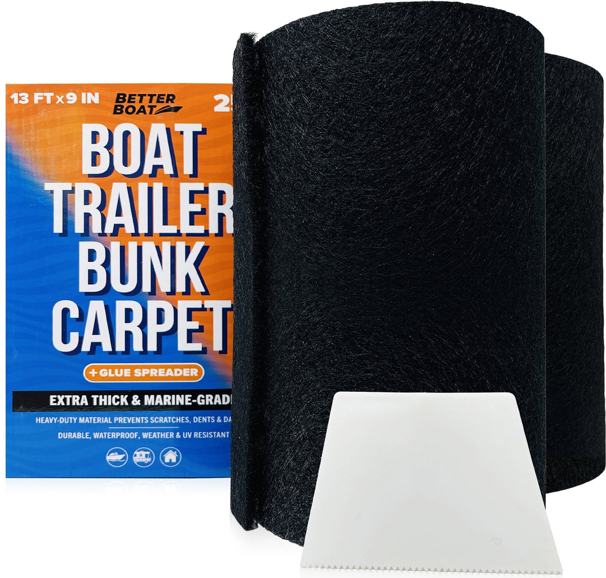 Boat Trailer Bunk Carpet for Bumpers - Get Tight Gear