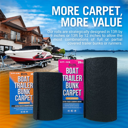 Boat Trailer Bunk Carpet for Bumpers - Get Tight Gear