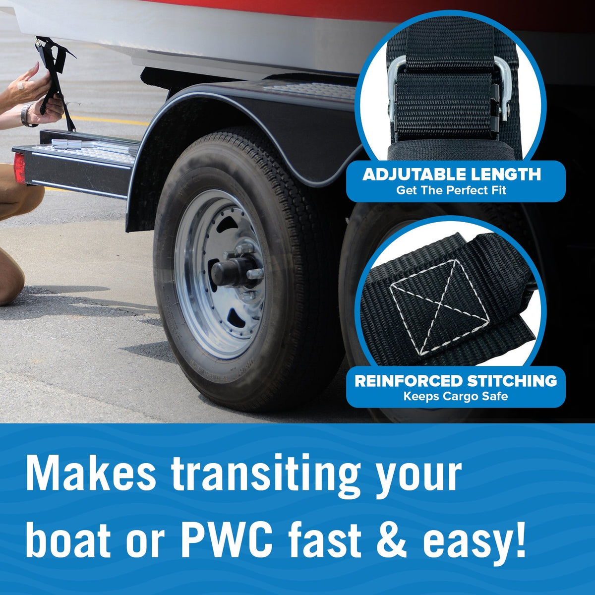 Boat Trailer Straps - Get Tight Gear