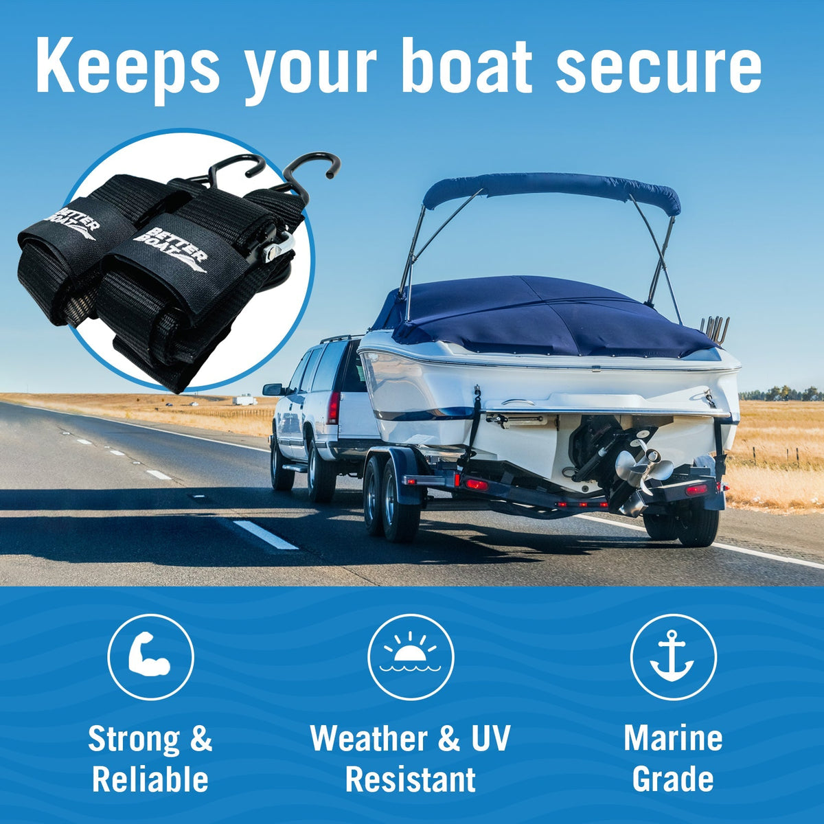 Boat Trailer Straps - Get Tight Gear