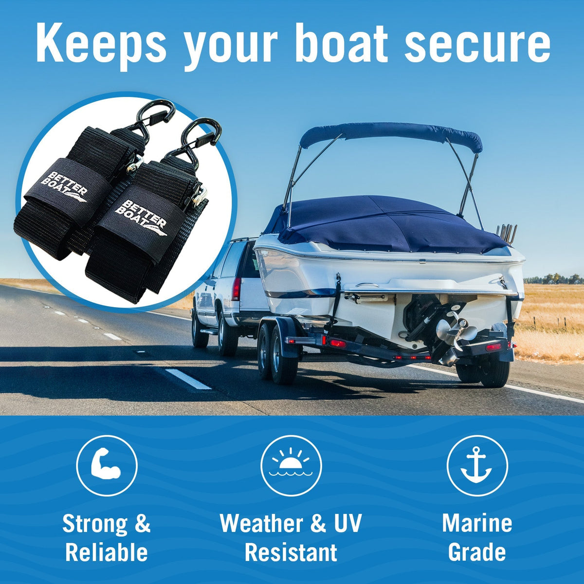 Boat Trailer Straps - Get Tight Gear