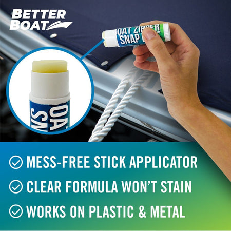 Boat Zipper and Snap Lube - Get Tight Gear