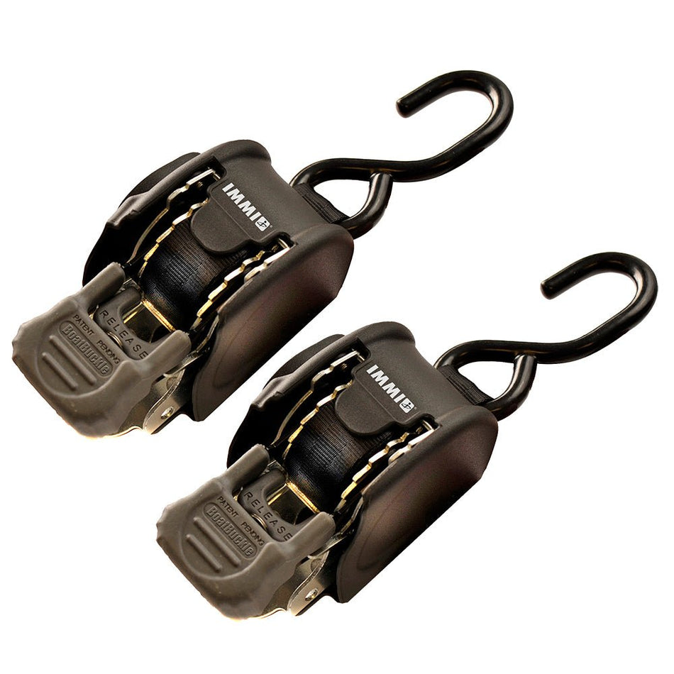 BoatBuckle Mini G3 Retractable Transom Tie - Down System - 1" x 72" - Get Tight Gear