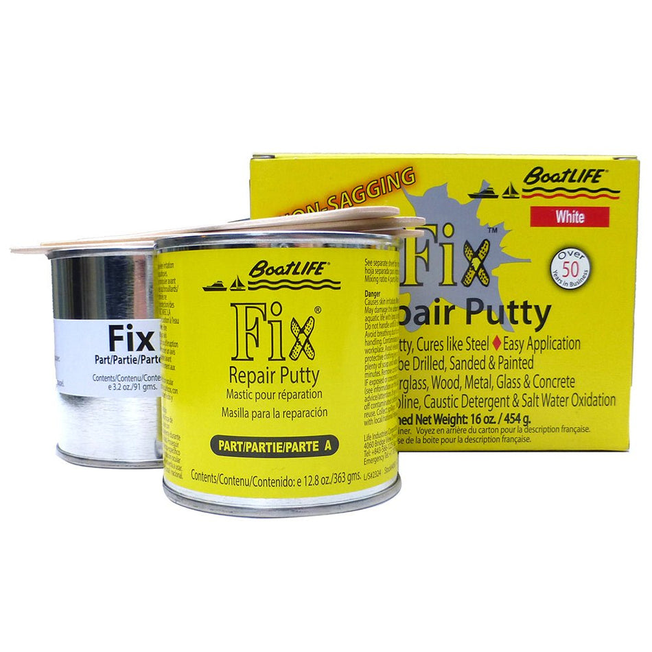 BoatLIFE Fix Repair Putty - 16oz - White - Get Tight Gear