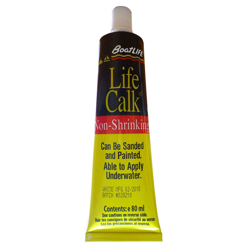 BoatLIFE Life - Calk Sealant Tube - Non - Shrinking - 2.8 FL. Oz - White - Get Tight Gear