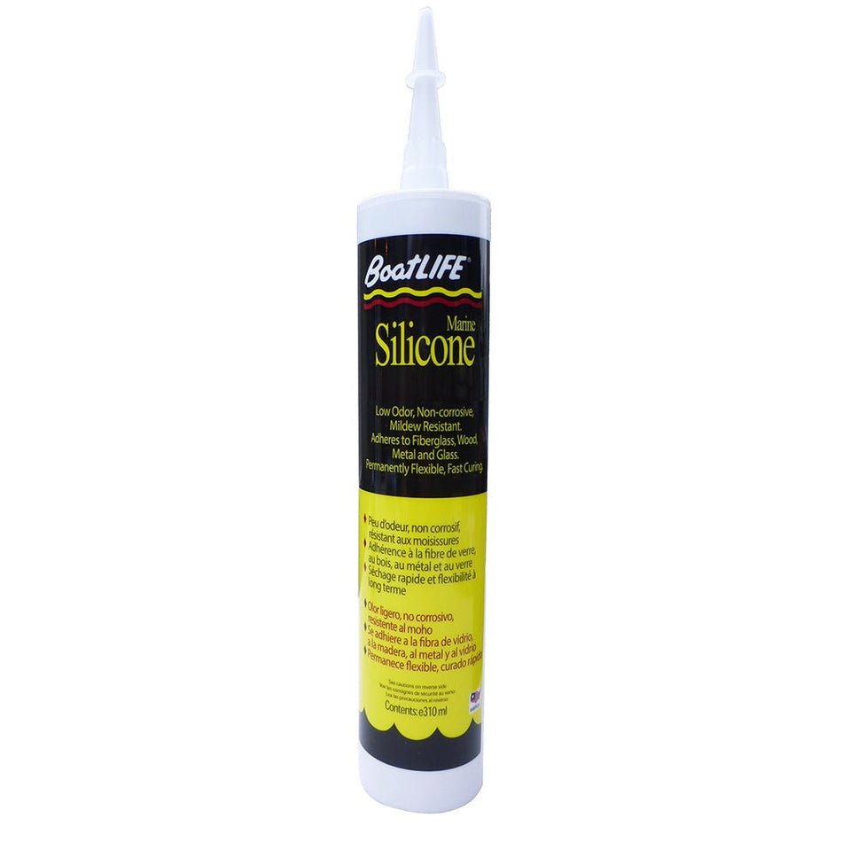 BoatLIFE Silicone Rubber Sealant Cartridge - White - Get Tight Gear