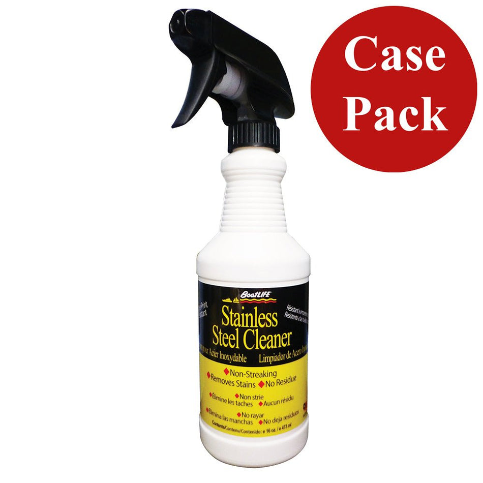 BoatLIFE Stainless Steel Cleaner - 16oz *Case of 12* - Get Tight Gear