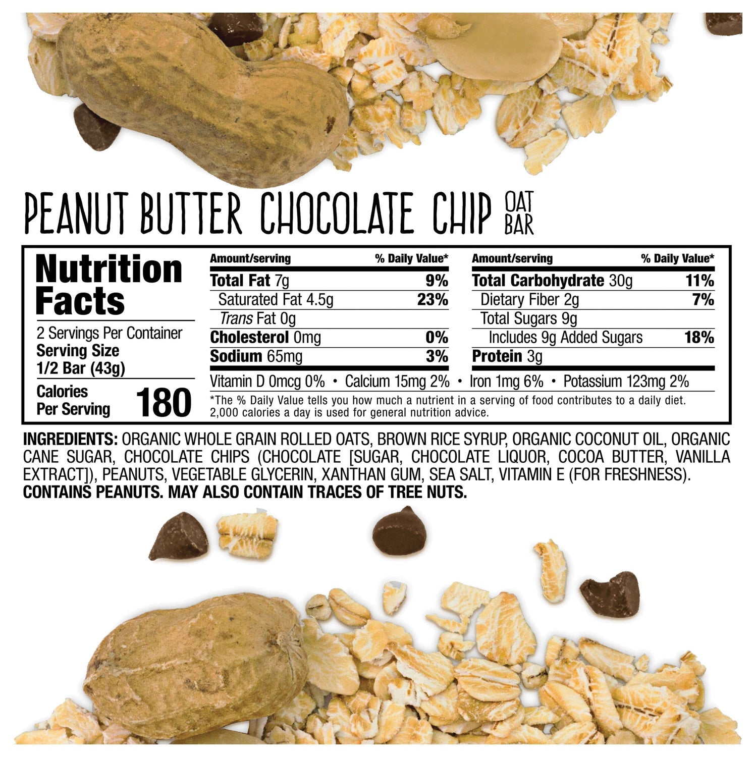 Bobo's Oat Bar Pb Choc Chip - Get Tight Gear